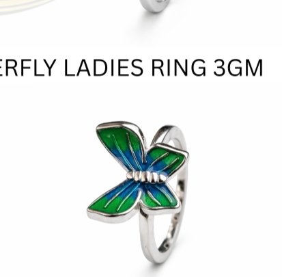 925 EXCLUSIVE BUTTERFLY LADIES RING