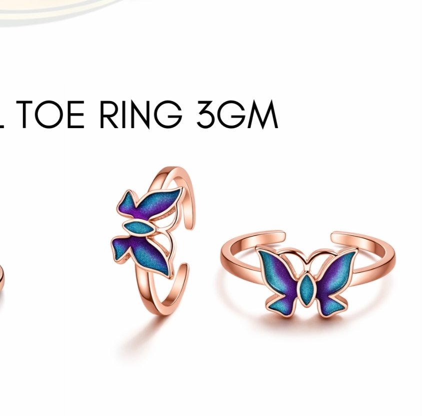 925 EXCLUSIVE TOE RINGS ROSE GOLD