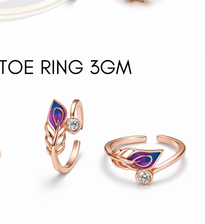 925 EXCLUSIVE TOE RINGS ROSE GOLD