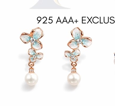 925 EXCLUSIVE EAR RINGS ROSE GOLD