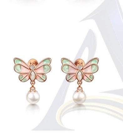 925 EXCLUSIVE EAR RINGS ROSE GOLD