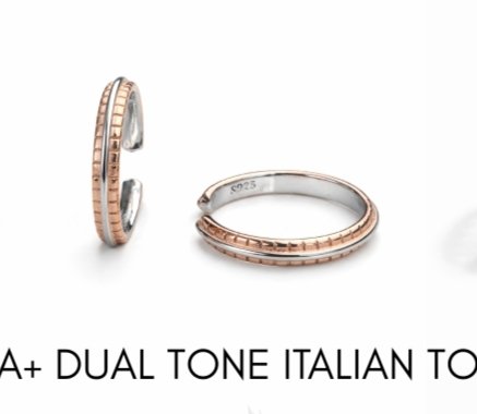 925 EXCLUSIVE TOE RINGS ROSE GOLD