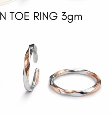 925 EXCLUSIVE TOE RINGS ROSE GOLD