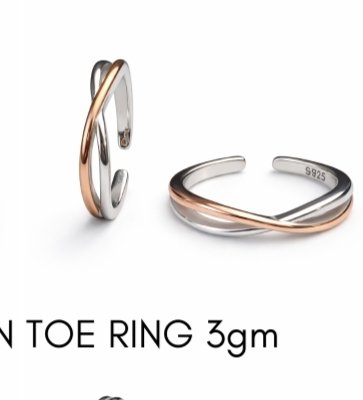 925 EXCLUSIVE TOE RINGS ROSE GOLD