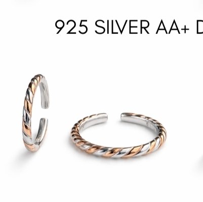 925 EXCLUSIVE TOE RINGS ROSE GOLD
