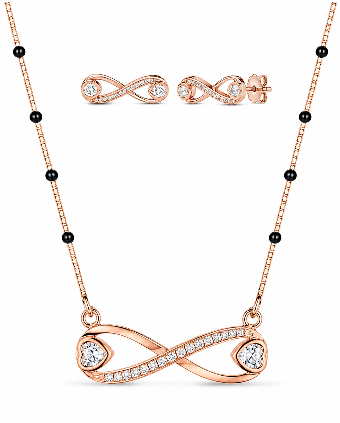 92.5 Elegant Rose Gold Chain Set