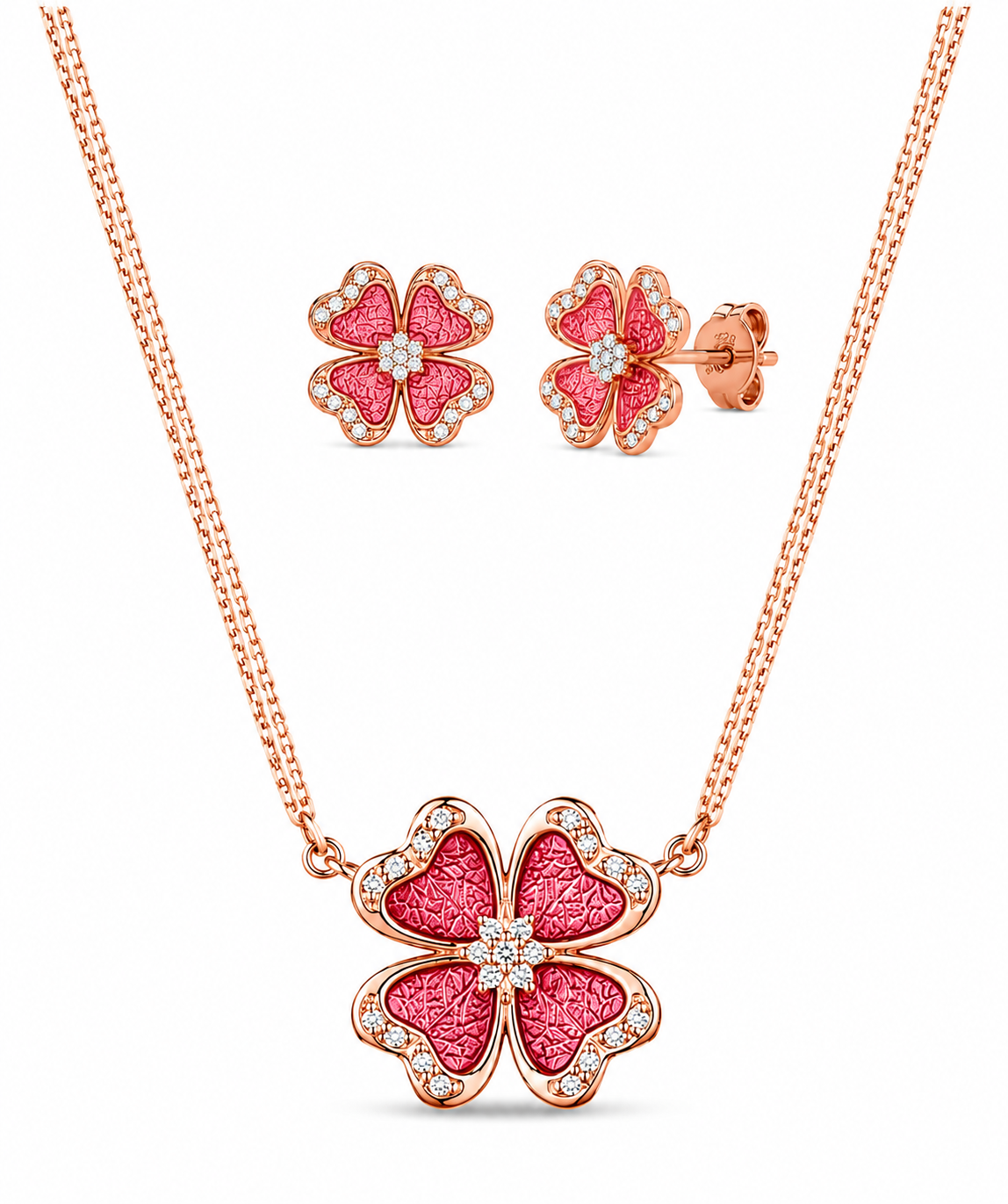 92.5 Elegant Rose Gold Chain Set