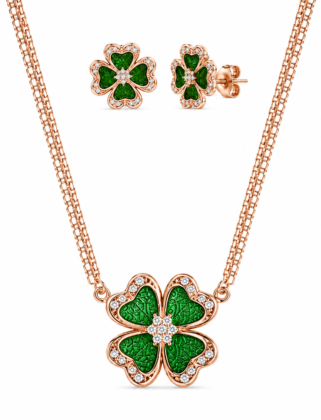 92.5 Elegant Rose Gold Chain Set