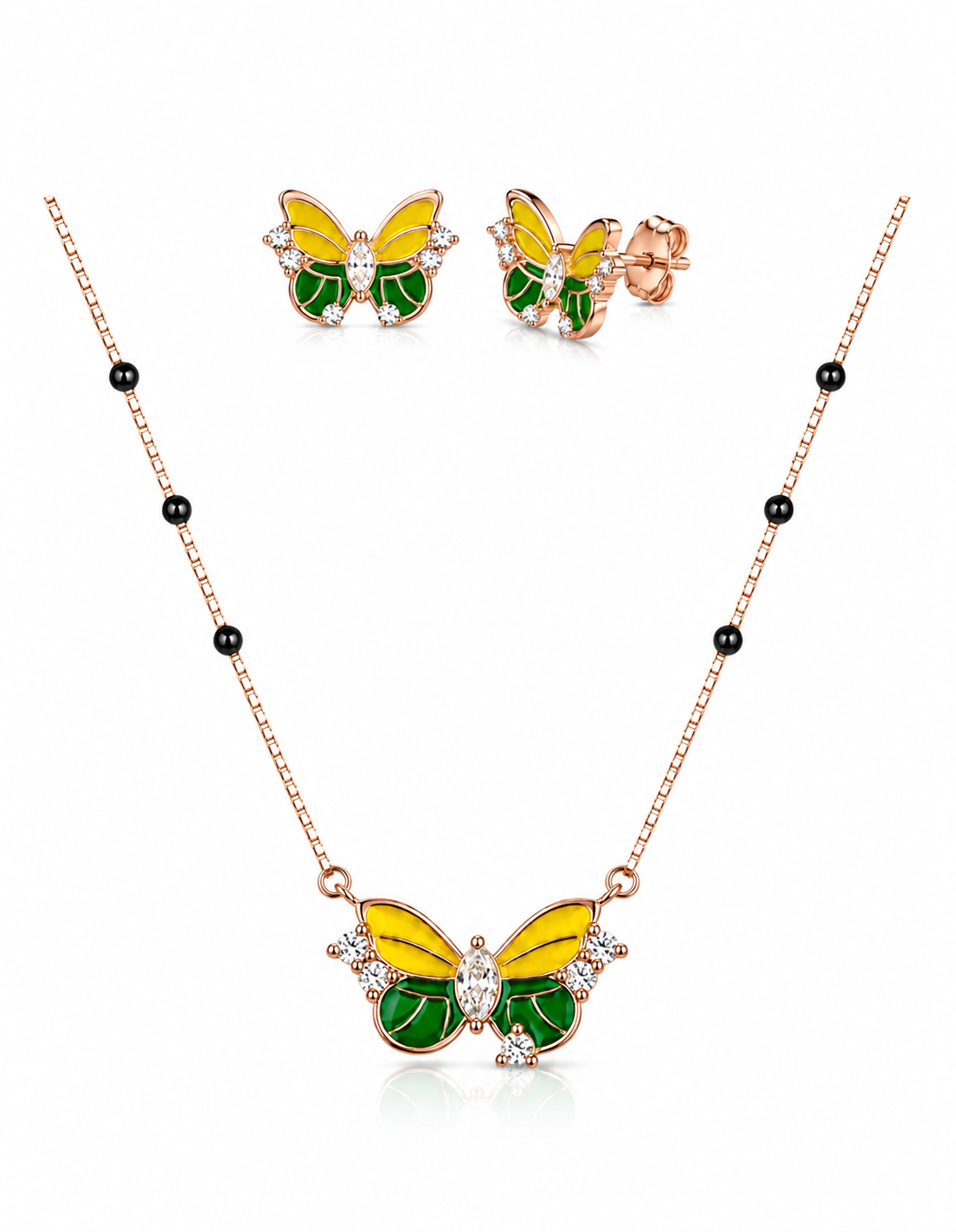 92.5 Elegant Rose Gold Chain Set