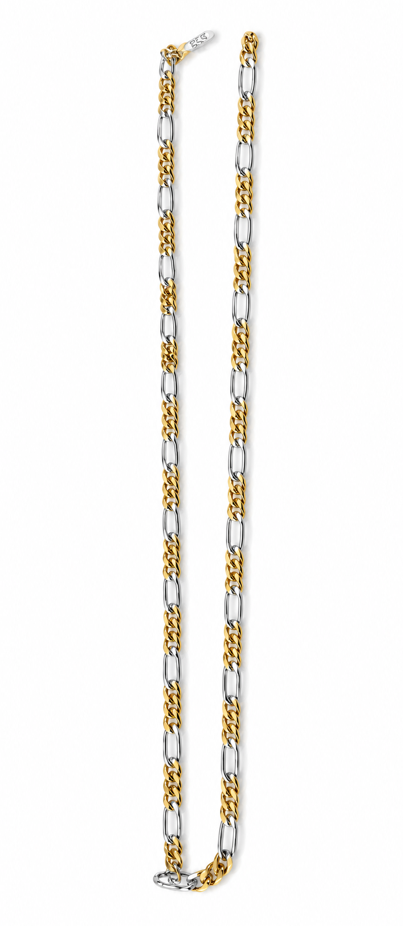 Silver Gold Finish CZ  Gents Chain